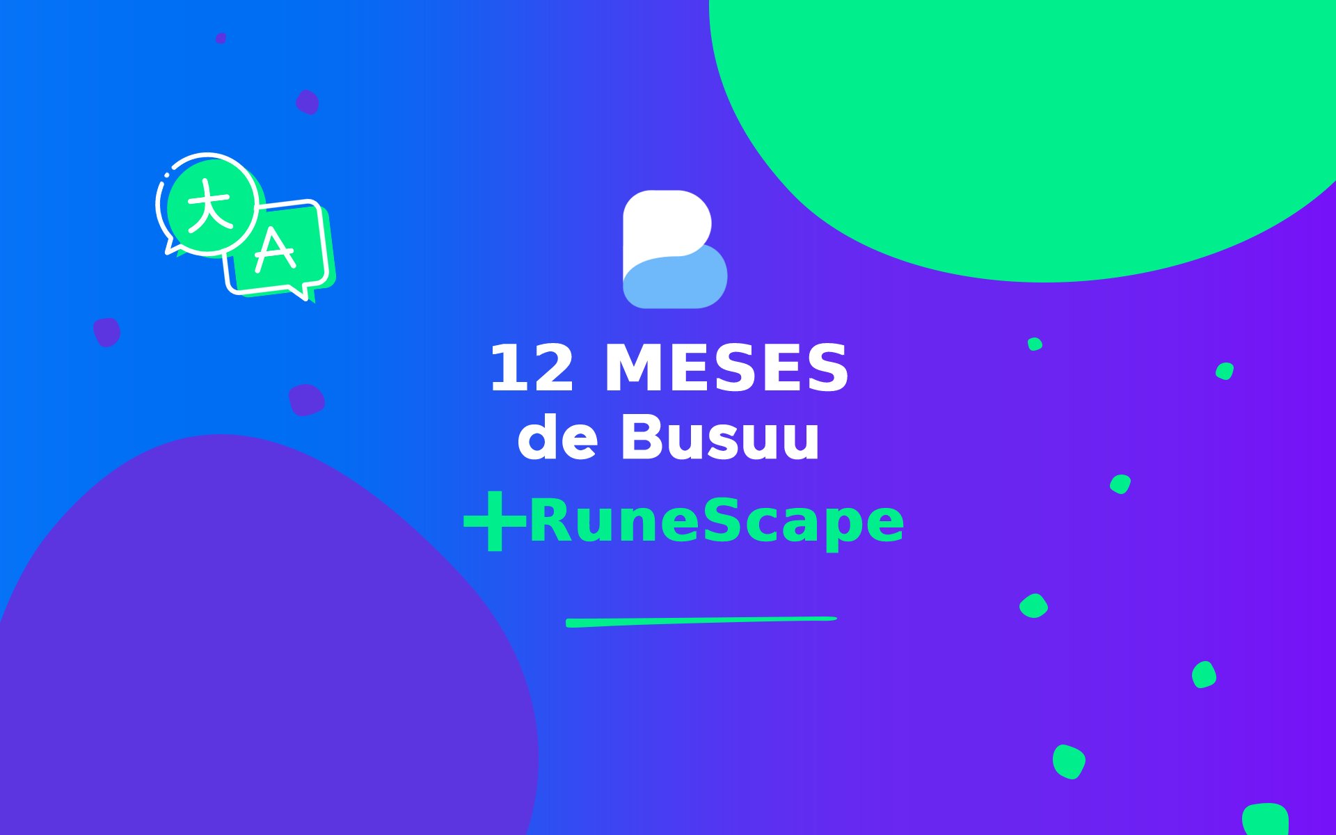 Imagem do produto Busuu – 12 Meses de Assinatura + RuneScape